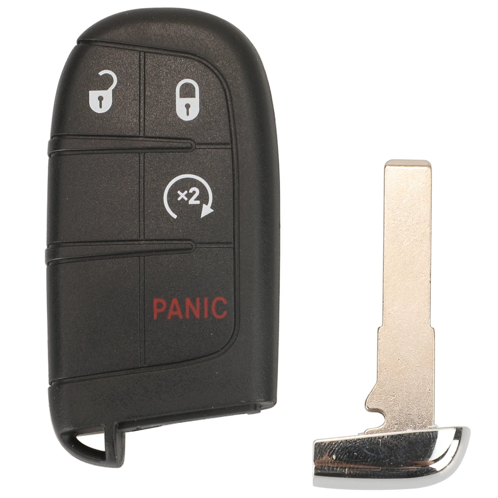 

Jingyuqin SIP22 Blade Smart Remote Car Key Shell Fob для Jeep Renegade Compass 3/4/5 Buttons Auto SUV Keyless Entry Fob Case