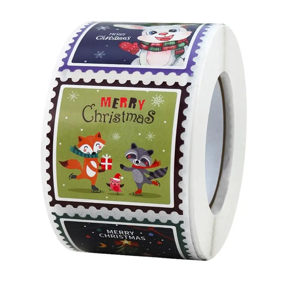 

Label Tags Multi-patterns Christmas Labels Removable DIY Cute Colorful Packaging Decoration Stickers