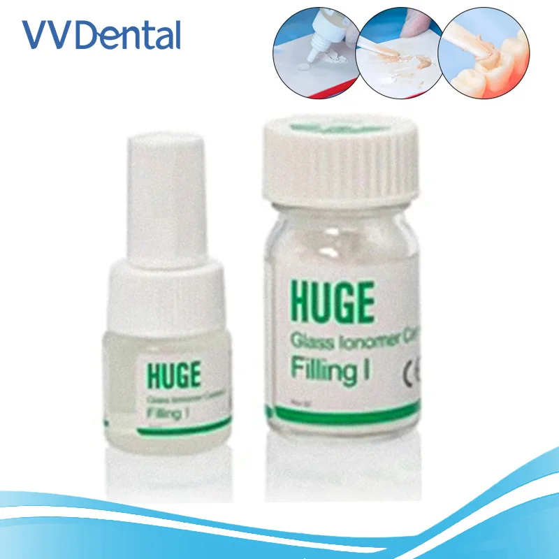 VV Стоматологический стеклянный иномер цемент постоянная адгезия для зубных