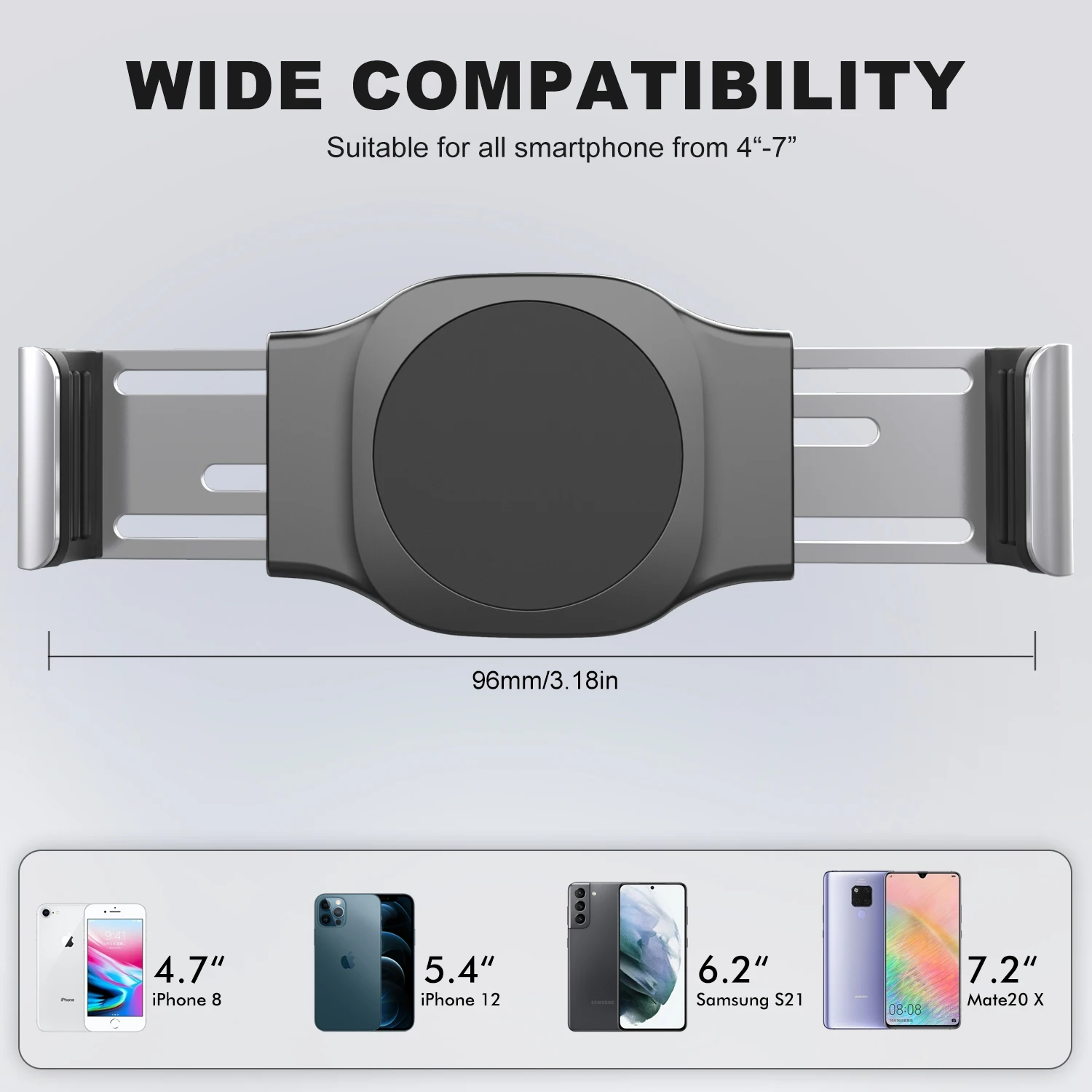 Metal Expansion Phone Stand Laptop Screen Side Mount Magnetic Folding Phone Holder Desktop PC Ponitor Support Bracket