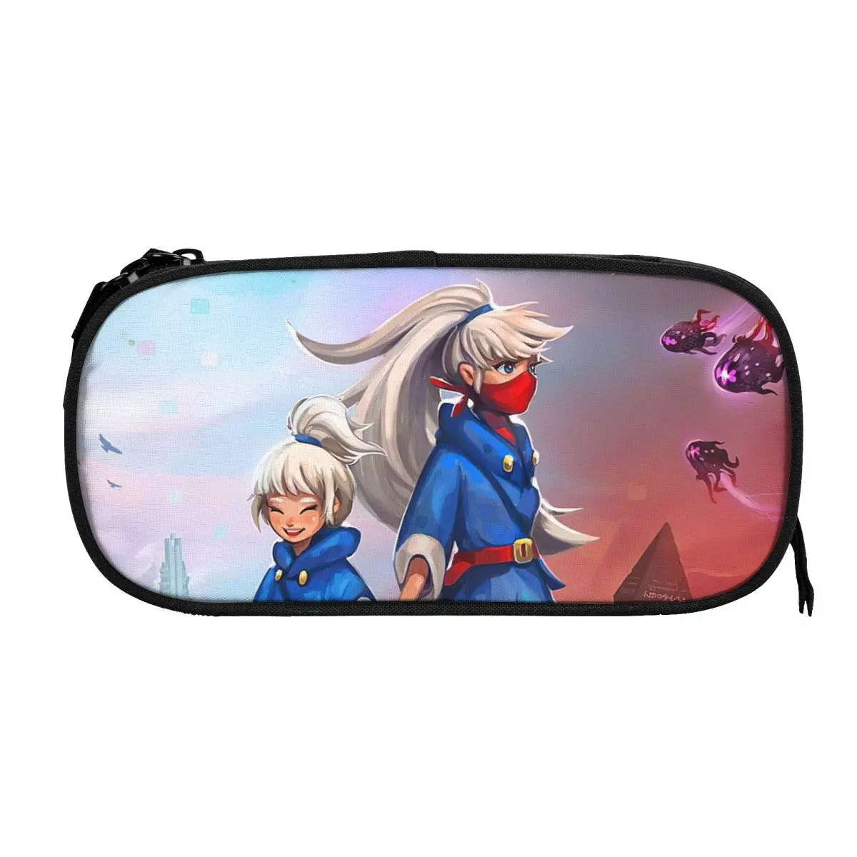 

YesterMorrow Pen Box Student School Anime Zipper Pen Bag Child Stationery Bag pencase Gift