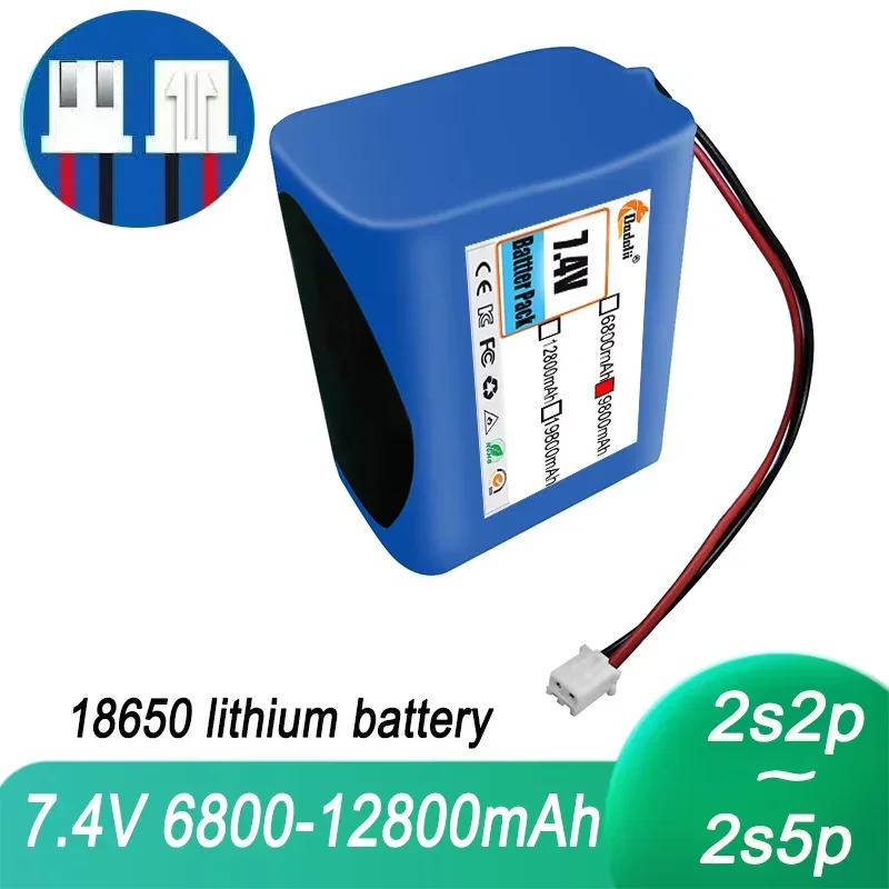 Аккумулятор 2S2P 18650 7 4 В мА · ч XH2.54 PH2.0