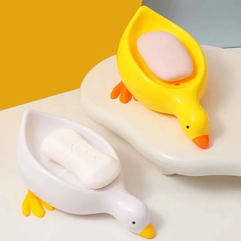 Поднос для мыла самоосушивающаяся полка милая креативная стойка в форме утки