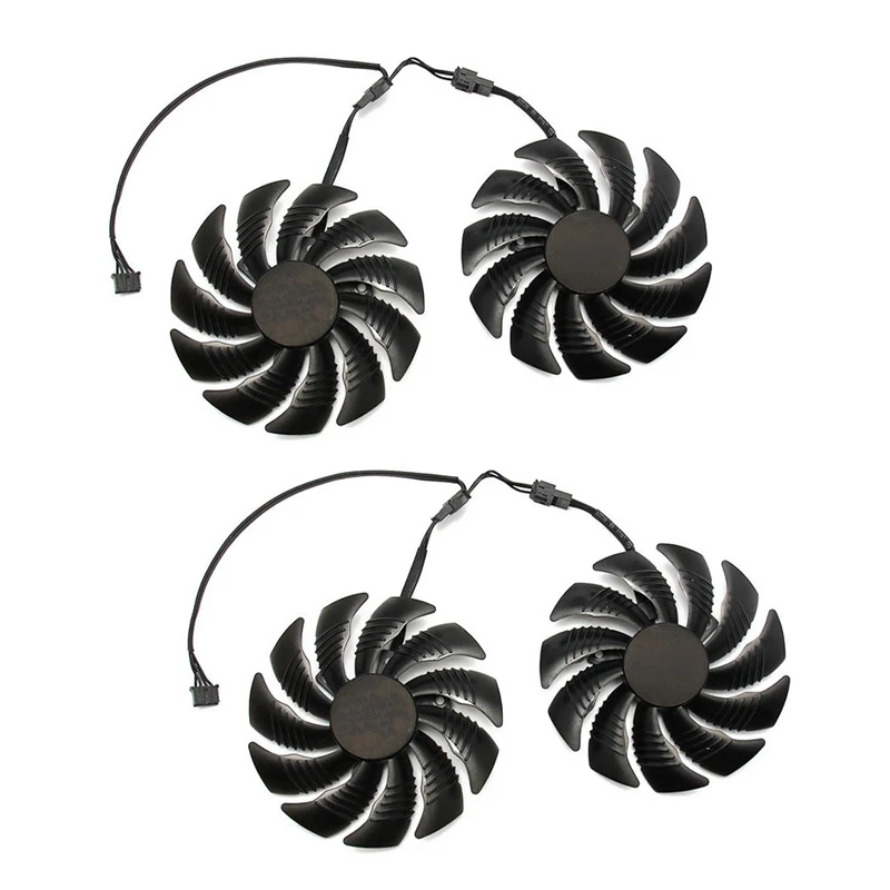 

4Pcs 88Mm GPU Cooler Graphics Card Fan For REDEON AORUS RX580/570 GIGABYTE GV-RX570 AORUS GV-RX580AORUS