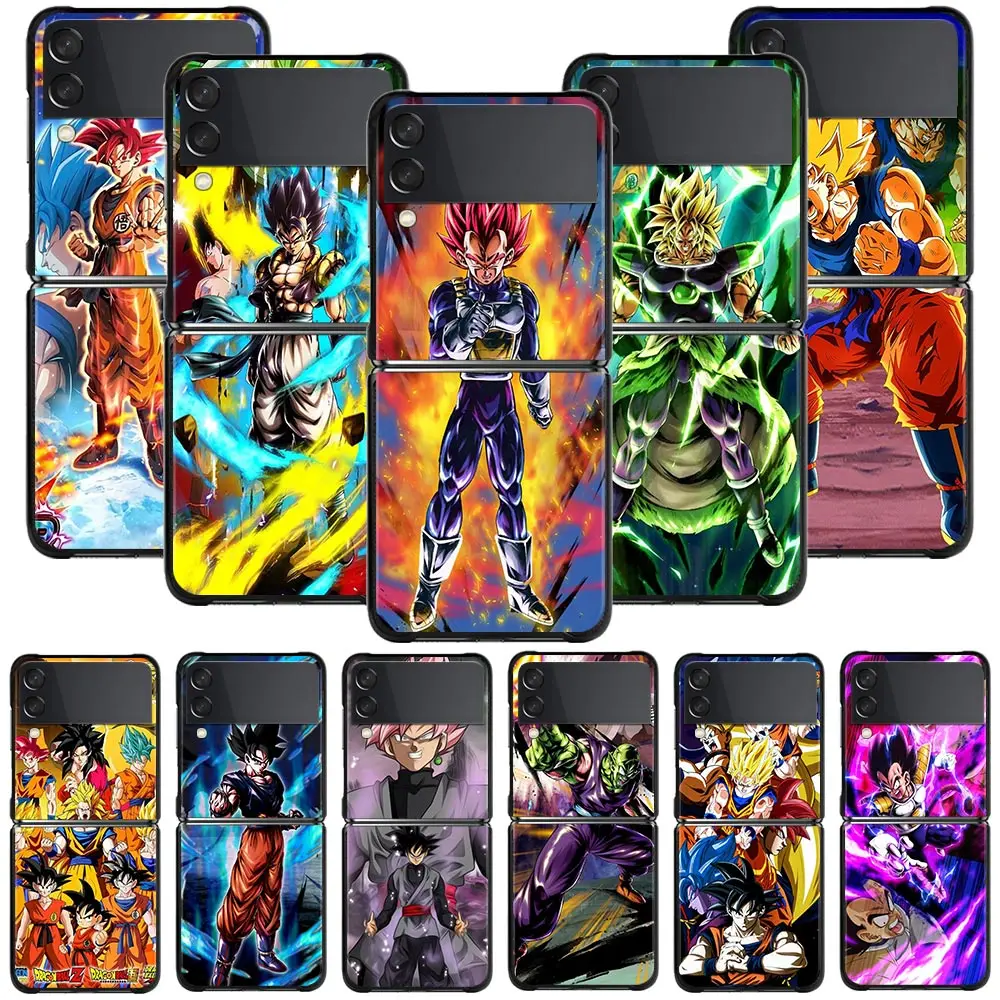 

Phone Case for Samsung Galaxy Z Flip 3 Z Flip3 5G Hard pc Cover zflip3 5g ZF Folding Fitted Funda Son Goku Anime Dragon Ball