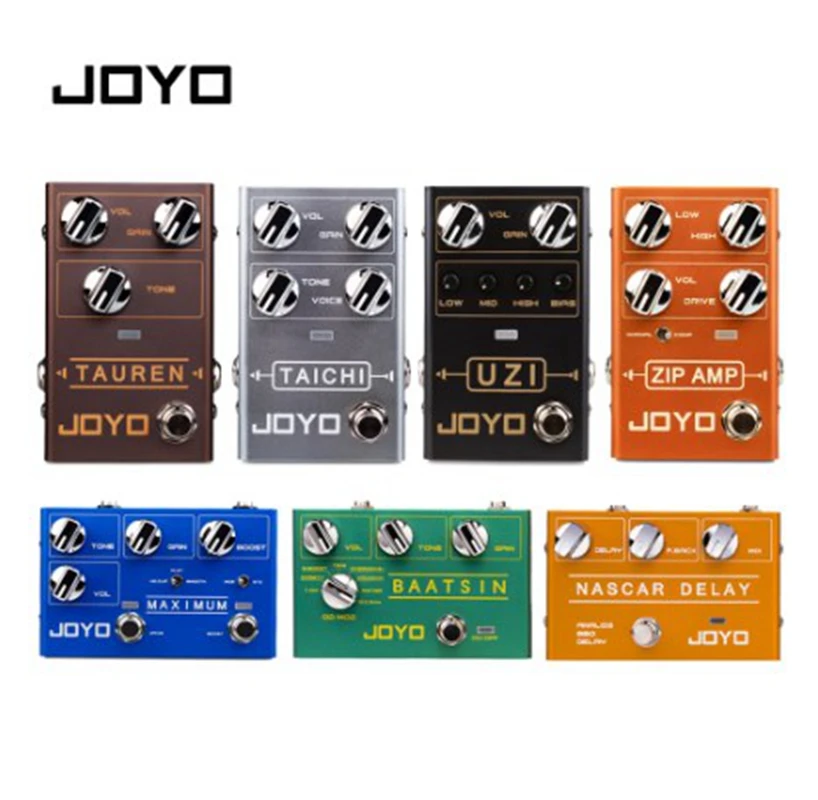 

JOYO R Series Stompbox Guitar Effect Pedal For Electric Guitar Parts & Accessories Overdrive/Distortion/lo'oper/Drum Machine GW