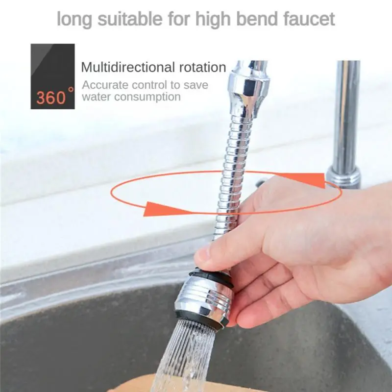 

Kitchen Gadgets 2 Modes 360 Rotatable Bubbler High Pressure Faucet Extender Water Saving Bathroom Kitchen Accessories Supplies