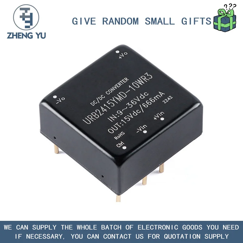 

HLK-URB2415YMD-10WR3 DC-DC VOLTAGE REGULATOR ISOLATED SWITCHING POWER MODULE WIDE VOLTAGE 9V-36V