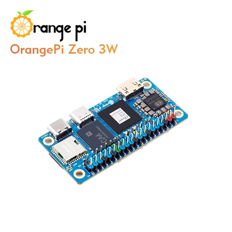 Фото Orange Pi Zero3W 12 ГБ + охлаждающий вентилятор + блок питания Type-C 5В3А, мини-ПК с LPDDR5, одноплатный компьютер Allwinner A733 №5