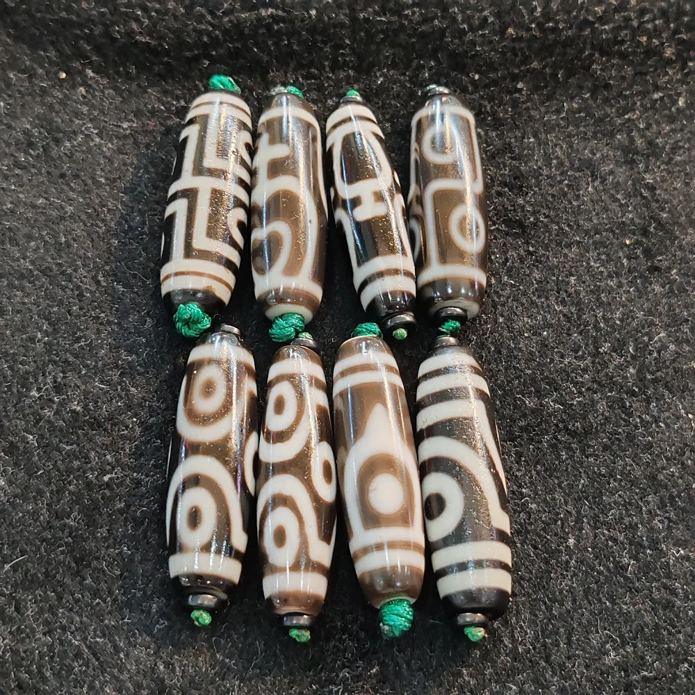 

Тайваньское ремесло, Агат Dzi, Тибет, 2 глаза, 6 глаз, флакон с сокровищами, множество тотем, небесный бисер, ожерелье, подвеска, DIY Аксессуары