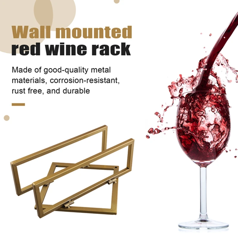 Настенная Винная стойка для винных бутылок