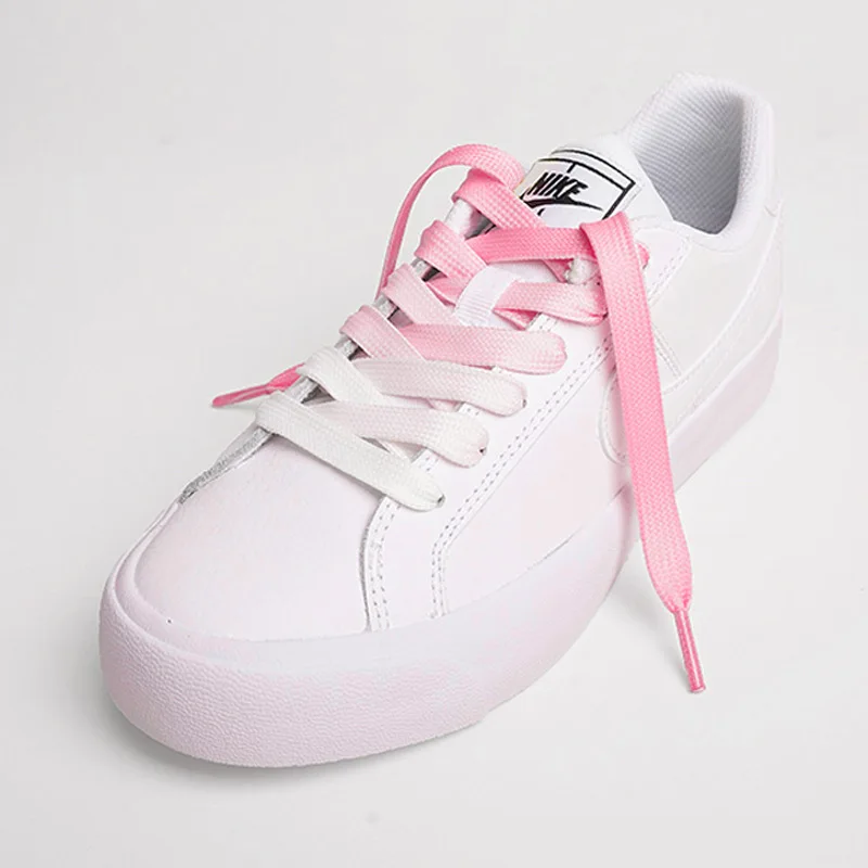 Gradient Color Flat Shoe Laces For Canvas Sneakers Athletic Shoelaces Strings For Kids Shoe Fashion Shoestring for Dance Sneaker