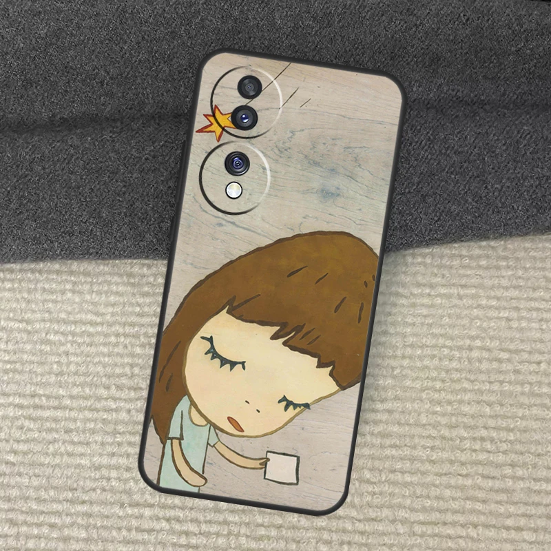 Мультяшный эстетический чехол Yoshitomo Nara для Honor Magic 7 5 6 Lite 50 70 90 200 Pro X8b X9a X8a X8 X9 X9c X9b