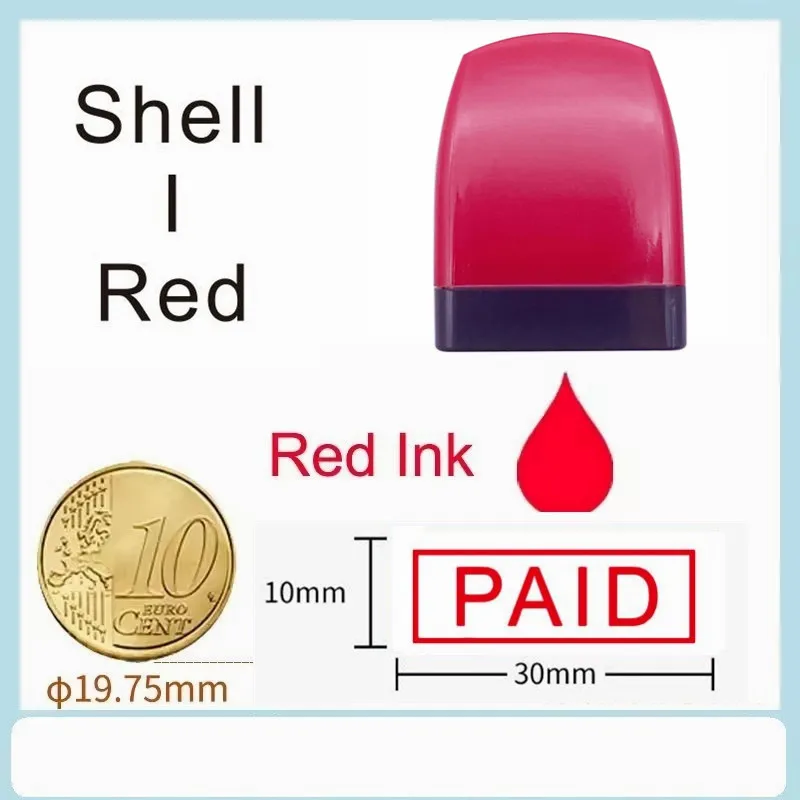 Финансовый штамп с самочернилами «PAID, КОПИЯ, СКАНИРОВАННЫЙ, ЗАСТОРОННЫЙ, ВЫБОРНЫЙ» с красными чернилами, незаменимый для маркировки офисных и финансовых документов (art.: 3920cc0908ca2) - 3920cc0908ca2