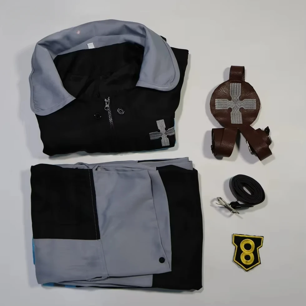 Костюм Shinra Kusakabe пальто брюки куртки Fire Force аниме карнавальный костюм Enen no Shouboutai