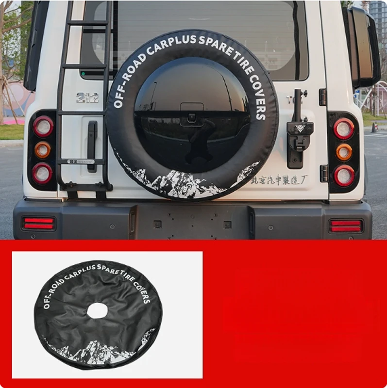 

Автомобильный кожаный чехол для запасного колеса, подходит для BAIC 212 T01 2024 2025, модифицированный автомобильный чехол для задней двери, аксессуары для запасного колеса