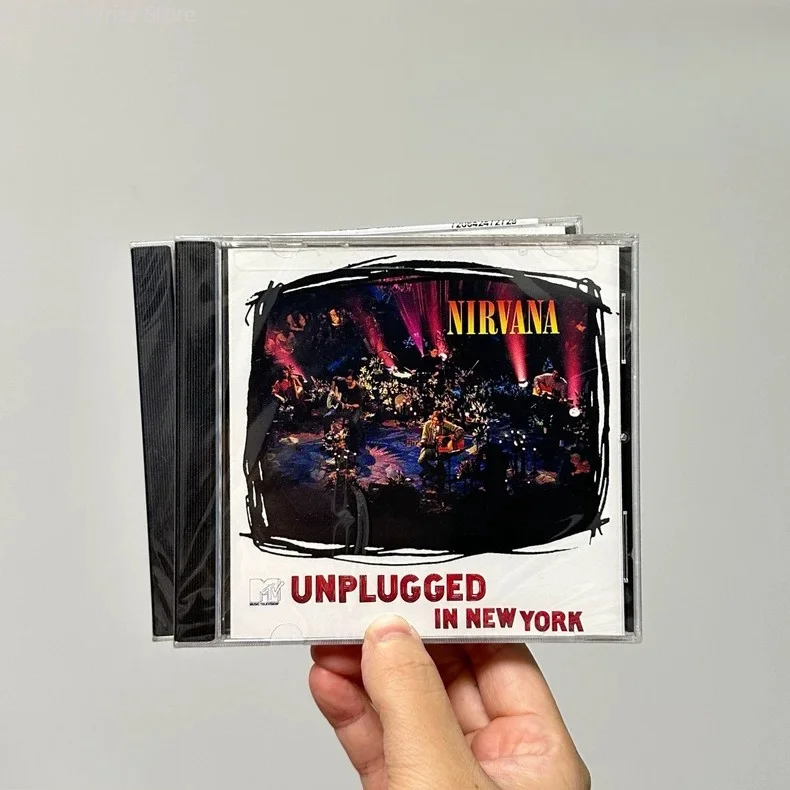 Фото CD-диск Nirvana MTV Unplugged in New York в стиле гранж-рок 90-х годов, подарок для фанатов альтернативного рока и инди-музыки №1