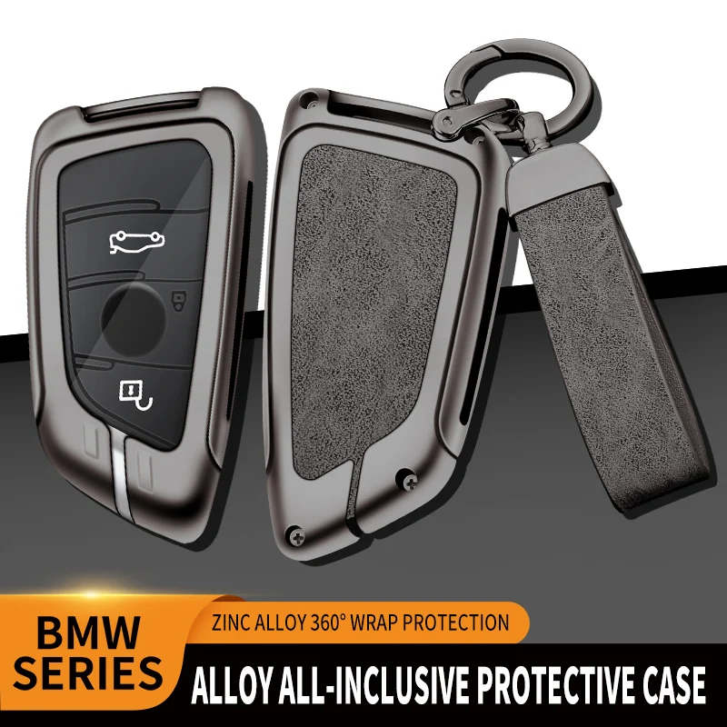 

Zinc Alloy Leather TPU Car Remote Key Bag For BMW 3 5 7 Series X3 X4 X1 X5 X6 F15 F16 G30 G11 F48 F39 520 525 G20 118i 218i 320i