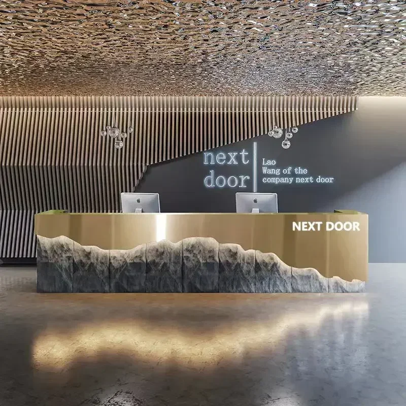 Коммерческая мебель креативный стиль индустрии бар кассир из нержавеющей стали