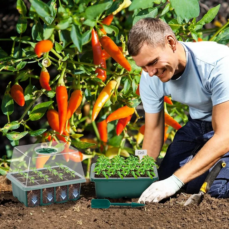 Стартовый поднос 10 упаковка семян стартовый набор из 120 ячеек для с куполом