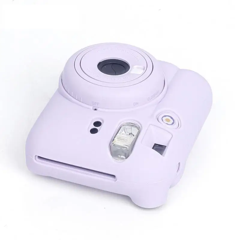 

Jasmine White Camera Case Durable And Not Deformed Soft Material Polaroid Anti-scratch Anti-fall Light Cherry Powder Iris Purple