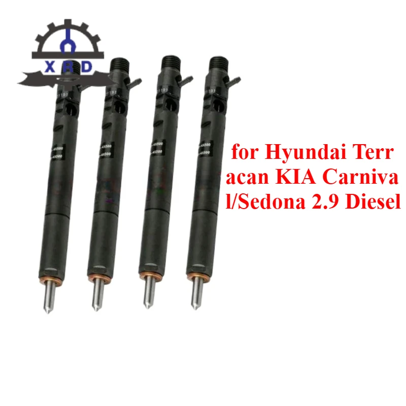 

4 шт. EJBR02801D новая форсунка дизельного топлива для Hyundai Terracan KIA Carnival/Sedona 2,9 Diesel 33800-4X500 338014 X500