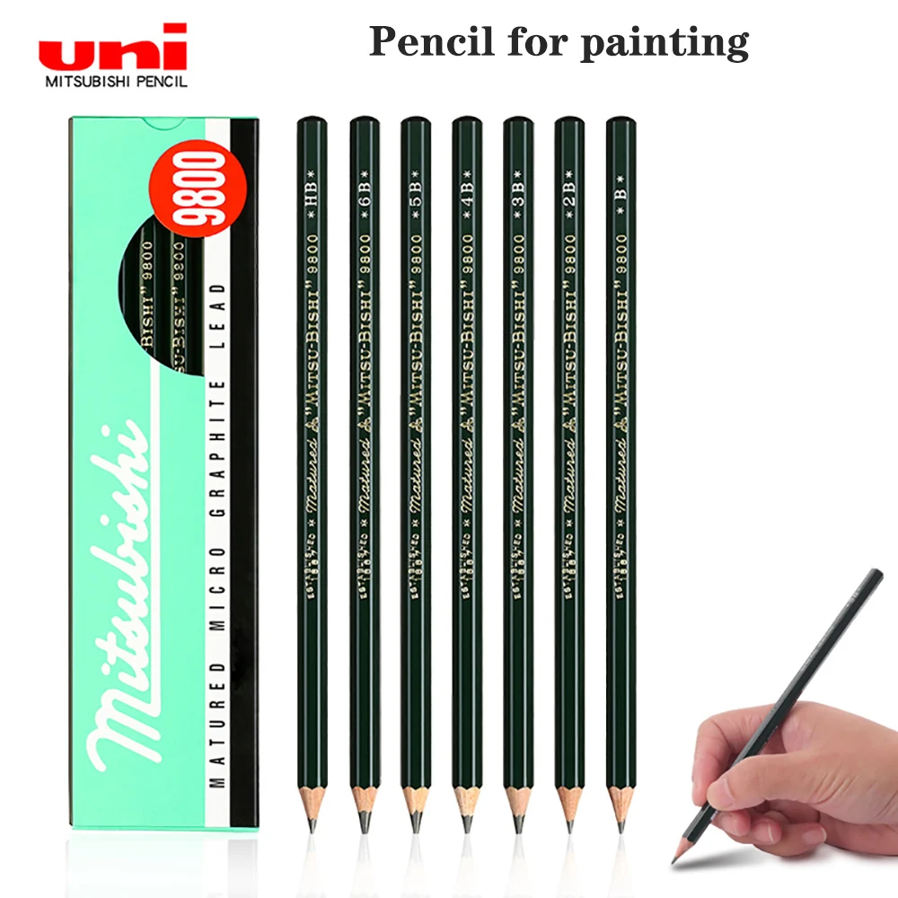 9800 Green Rod Drawing Pencil Art Painting Sketch Wood Pencil Various Specifications  Cute School Supplies