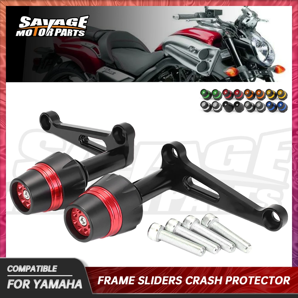 For YAMAHA V-MAX 1700 2009-2021 Frame Sliders Crash Protector Motorcycle Accessories Bobbin Falling Protection Moto Pads VMAX