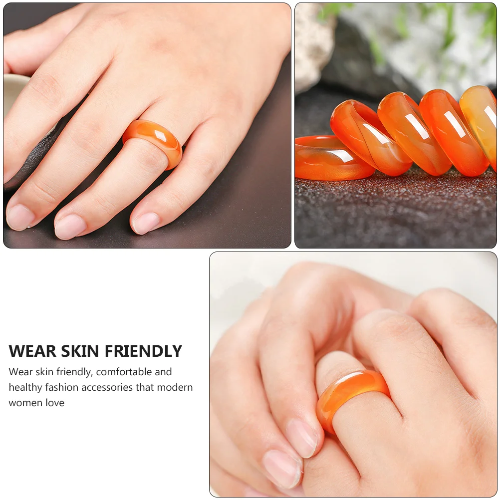 Кольцо из халцедона сердолик ювелирные изделия натуральный агат женский браслет