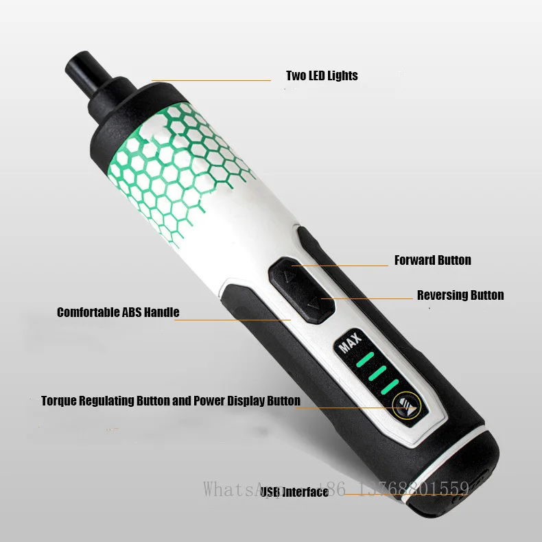 Электрическая аккумуляторная отвертка C-типа 3 6 В с литий-ионной аккумуляторной