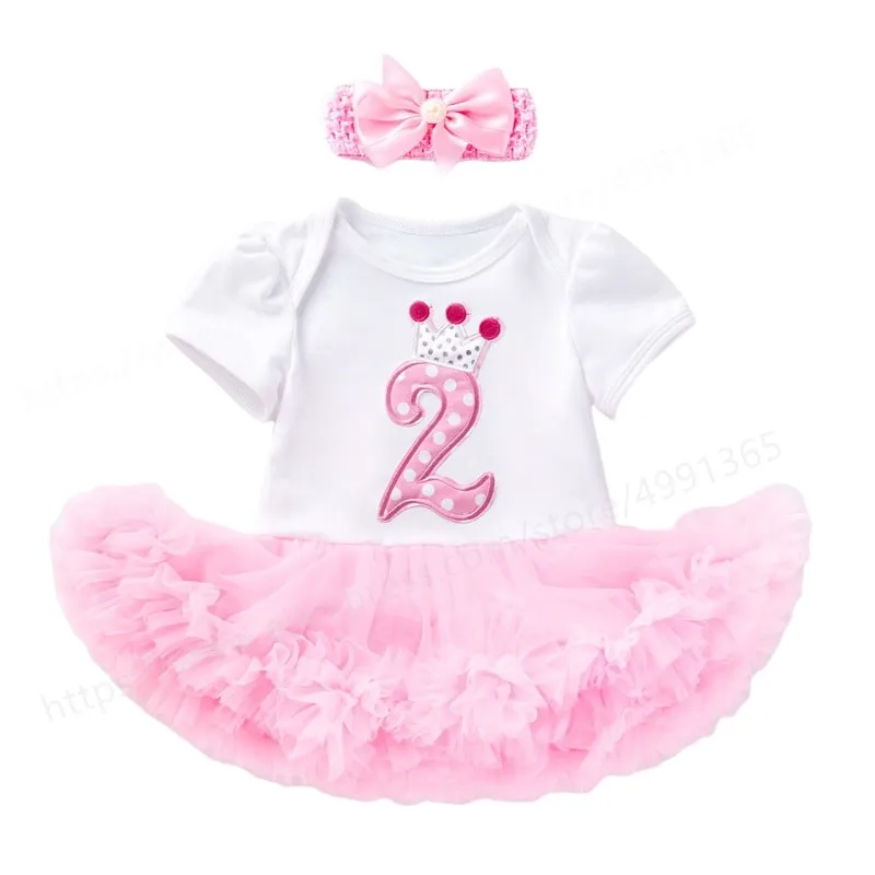 Костюм на 2-й день рождения комбинезон 2 года платье-пачка для новорожденных