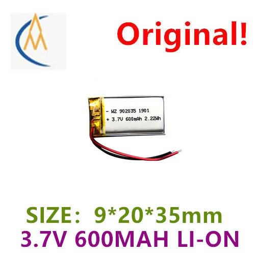 

buy more will cheap 902035 polymer lithium battery 3.7V 600mah beauty instrument LED lamps tachograph toy speaker