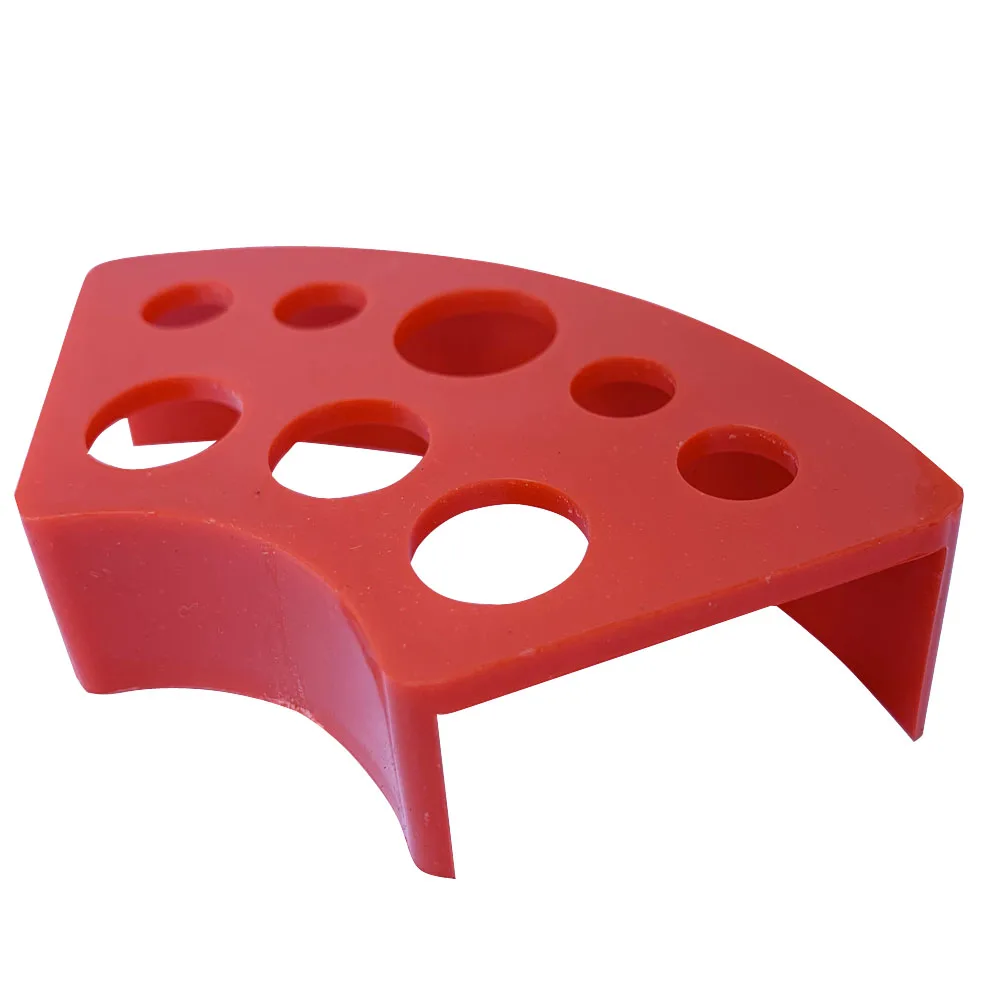

16pcs Tattoo Ink Cup Holder Stand Red Blue Green Plastic Pigment Shelf 8 Holes