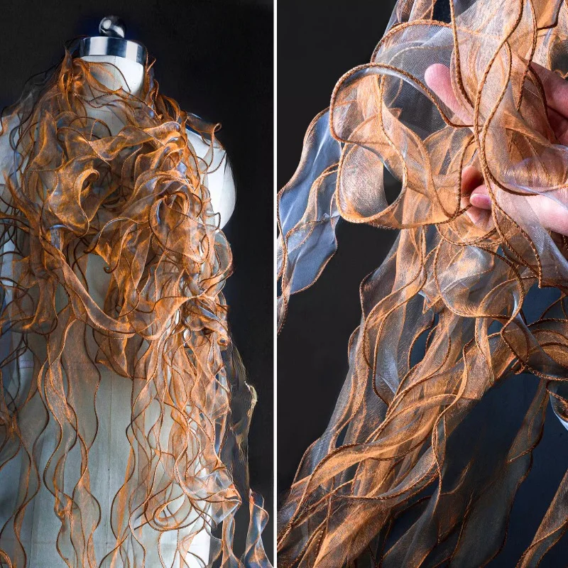 Золотистое карри голубое масло однослойное водоросли иллюзия цвет прозрачное