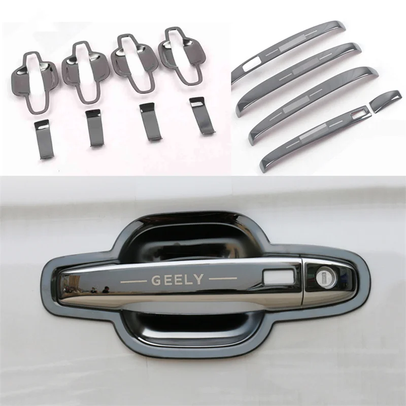 

Накладка на дверную ручку автомобиля, накладка на чашу, Стайлинг из нержавеющей стали, внешняя ручка, аксессуары для панели для Geely Atlas Pro Azkarra 2020 2021