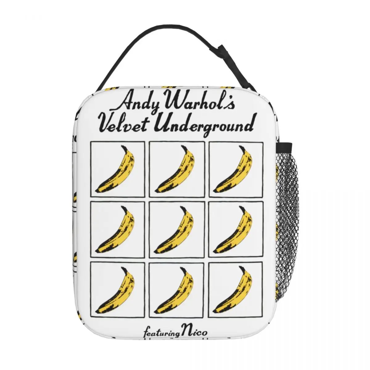 

The Velvet Underground &Nico Insulated Lunch Tote Bag Lunch Container Portable Thermal Cooler Bento Box Outdoor