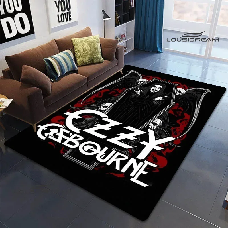 Фото Ozzy osbourne retro printed carpet non-slip carpet yoga cushion area carpets outdoor carpets photography channel Birthday Gift №4