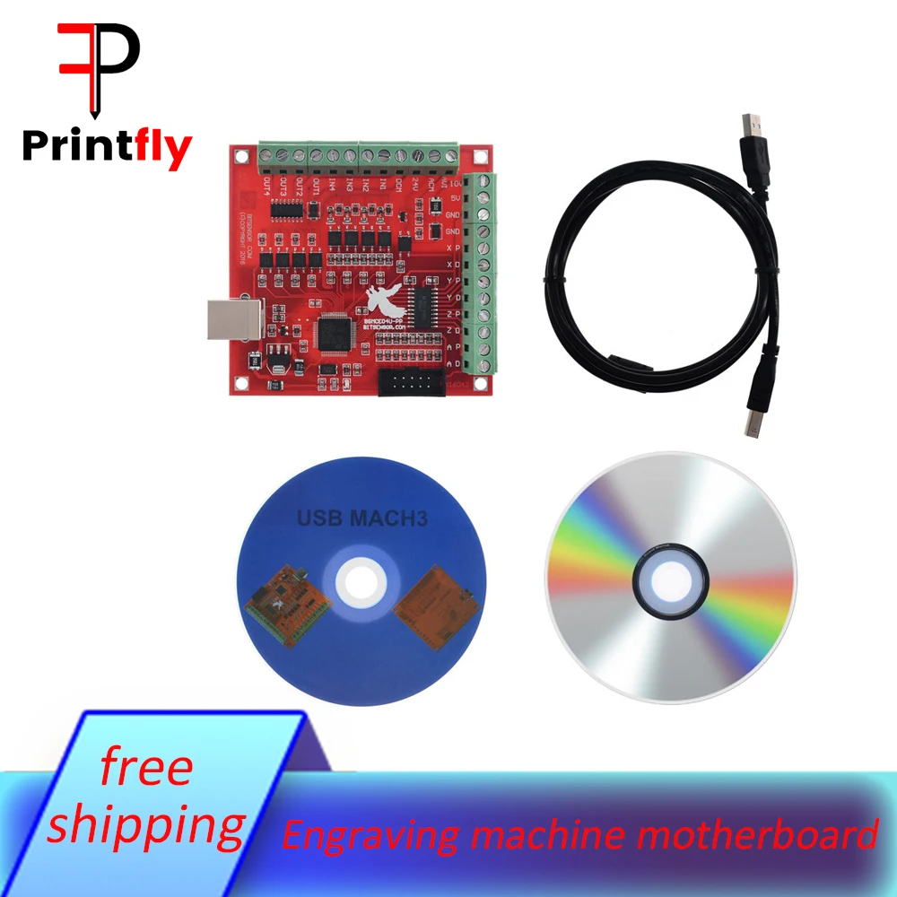 ЧПУ USB MACH3 100 кГц коммутационная плата 4-осевой интерфейс контроллер движения