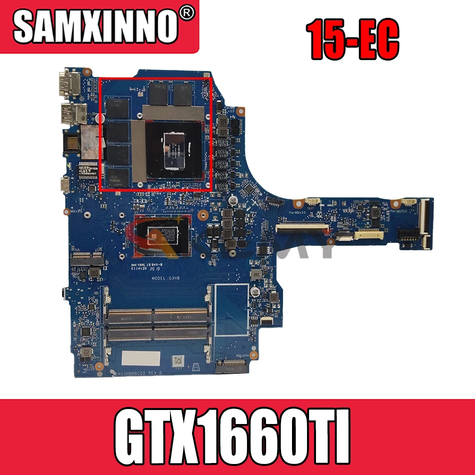 

FAST SHIPPING 100% WORKING L71932-601 DAG3HBMBCD0 FOR HP PAVILION GAMING 15-EC 15-ec0037nw LAPTOP MOTHERBOARD GTX1660TI 6GB