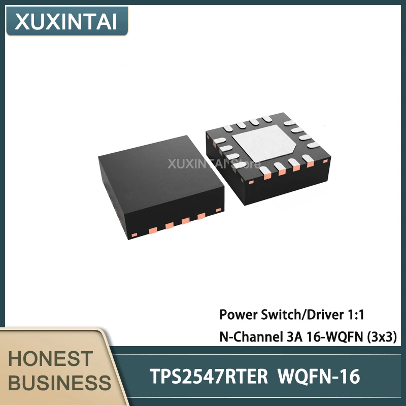 

5Pcs/Lot TPS2547RTER TPS2547 Power Switch/Driver 1:1 N-Channel 3A 16-WQFN (3x3)