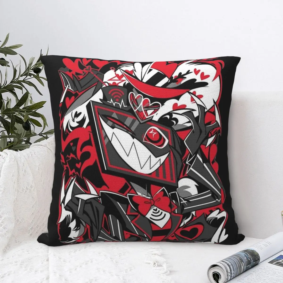 Наволочка Hazbins Hotels Vox мягкая искусственная декоративная подушка чехол для дома