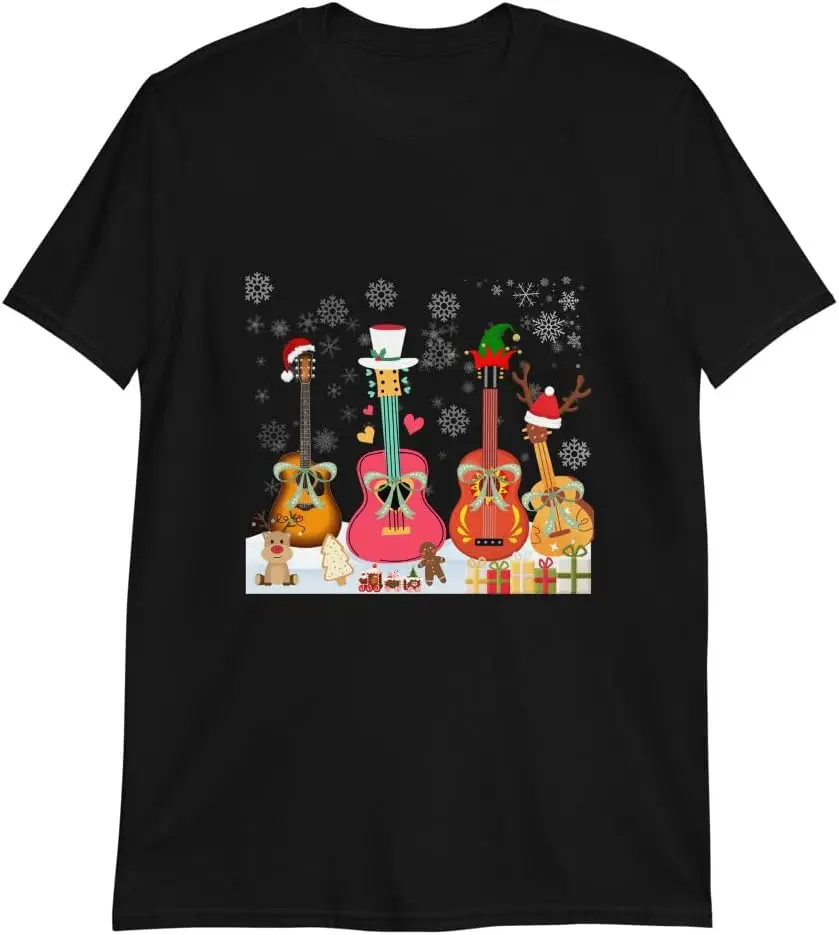 Гитара Рождественская елка рубашка | Смешная музыка любит рождественские