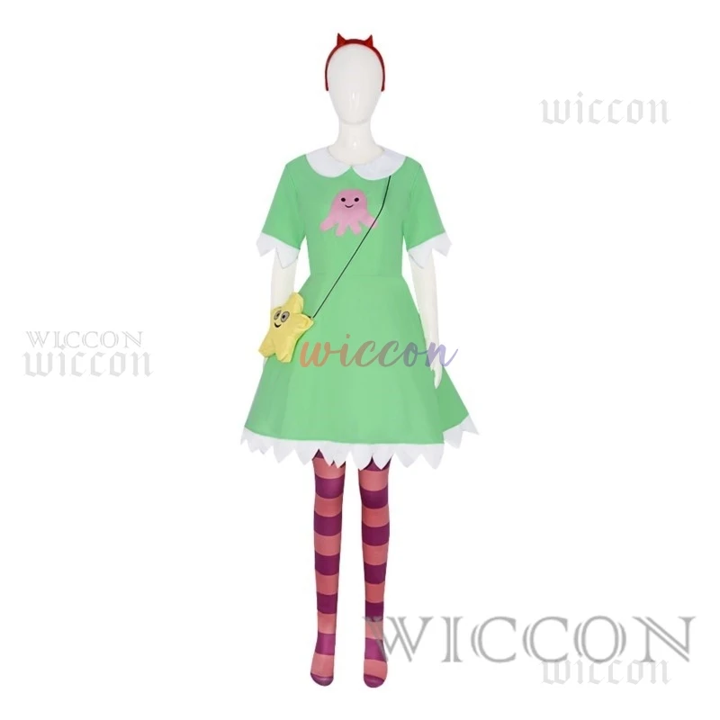 Косплей костюм Звезда Бабочка зеленый