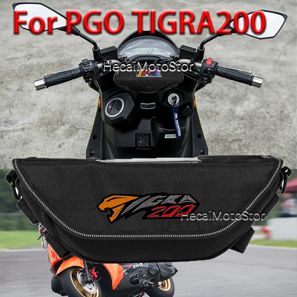 

For PGO TIGRA200 Tigra 200 Motorcycle accessory Motorcycle Bag Waterproof And Dustproof Handlebar Storage Bag navigation bag
