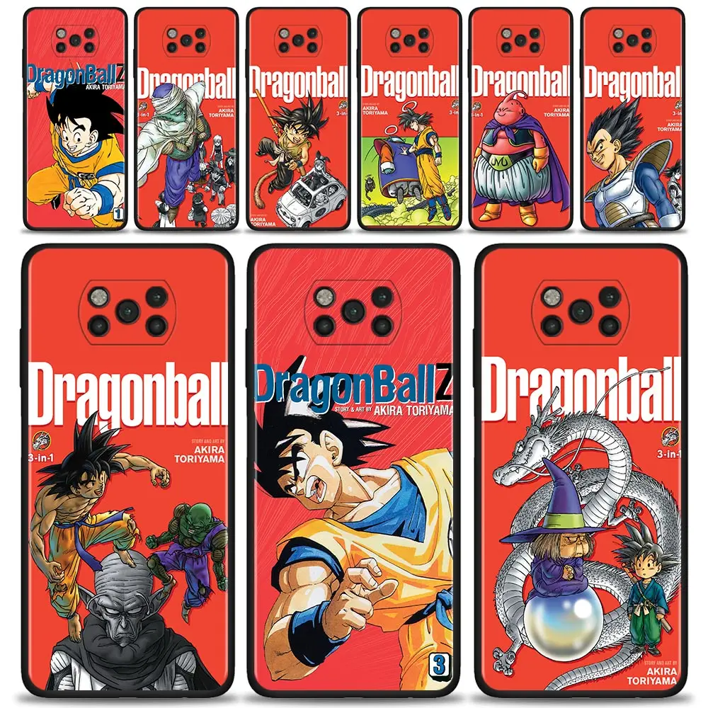 

Cartoon Dragon Ball Son Goku For Xiaomi Poco X4 X3 NFC M3 M4 Pro F3 Pocophone F1 for Mi 12 11T 10T Pro 11 Lite 9T Phone Case