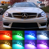 for mercedes benz c class c204 s204 w204 facelift bt app rf remote control multi color ultra bright rgb led angel eyes halo ring