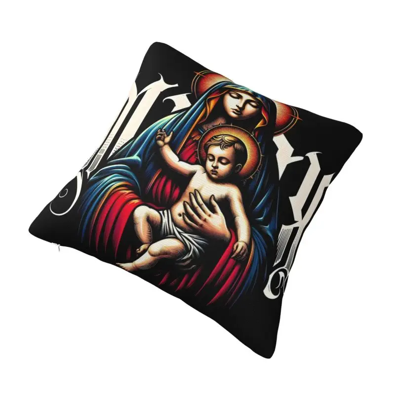 Роскошная наволочка Мэри Мать Иисуса на заказ автомобильная подушка