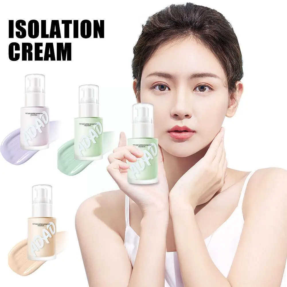 

Watery Moisturizing Isolating Cream Light Breathable Makeup Facial Cream Pores Long Base Invisible Lasting Concealer Waterp C4X3