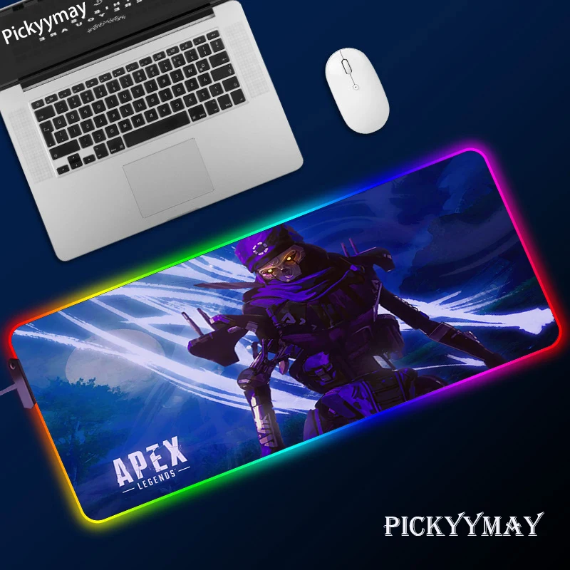 

Gaming MousePad RGB APEX Legends Landscape Computer Mouse Pad Large Gaming Mousepad XL Mouse Pads Pink PC Gamer 900x400 Desk Mat