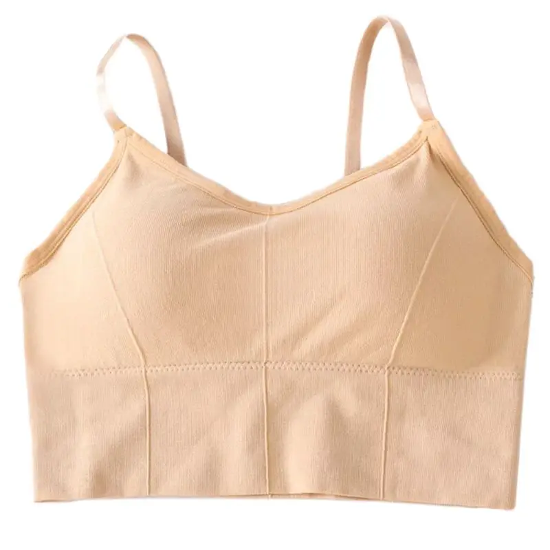 

Женское Бесшовное нижнее белье на бретелях-спагетти, сексуальный бюстгальтер пуш-ап с V-образным вырезом и открытой спиной, мягкий Бралетт, ...